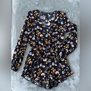 Forever 21 Floral Short Romper